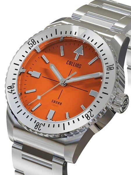 Collins SONAR Swiss Automatic, 300-M Dive Watch with 39.5mm Case and a Sapphire Crystal #CWC04