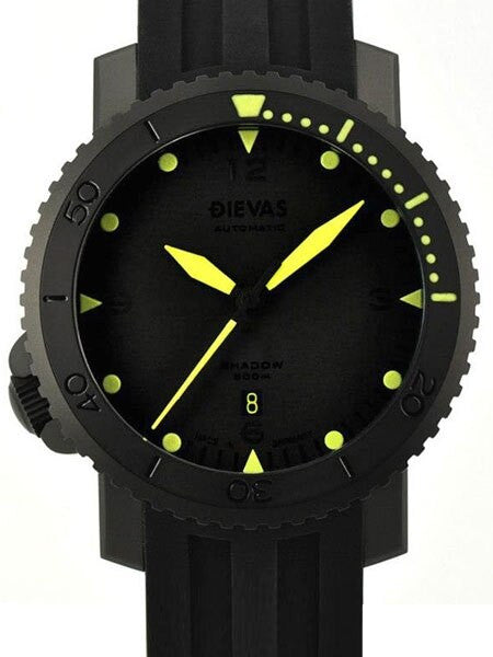 DIEVAS German Made Shadow 500m WR Watch with Hardened 6Steel Case