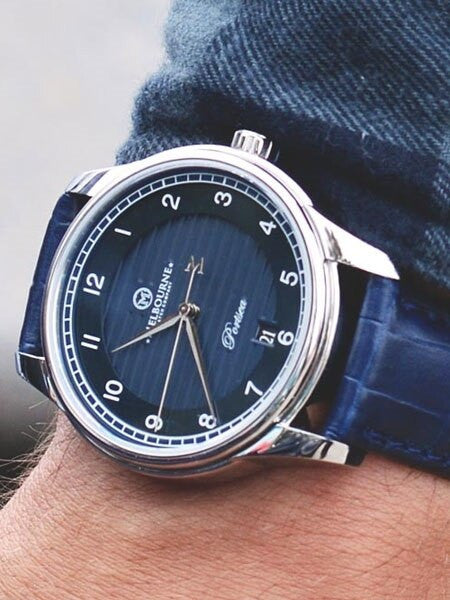 Melbourne Portsea Heritage Automatic Watch with Blue Dial, Sapphire Crystal #PS.40.A.3HD.05