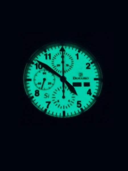 Damasko Swiss Valjoux 7750 Chronograph with a 60-Minute Stopwatch and 12-Hour Totalizer #DC57