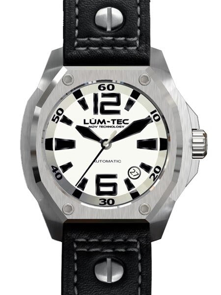 Lum-Tec 44mm V5 High-Beat Automatic Watch with Luminous Dial, AR Sapphire Crystal #V5