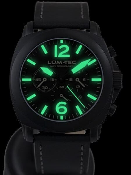 Lum-Tec 44mm M72 Chronograph Watch with Anti-Relfective Sapphire Crystal #M72