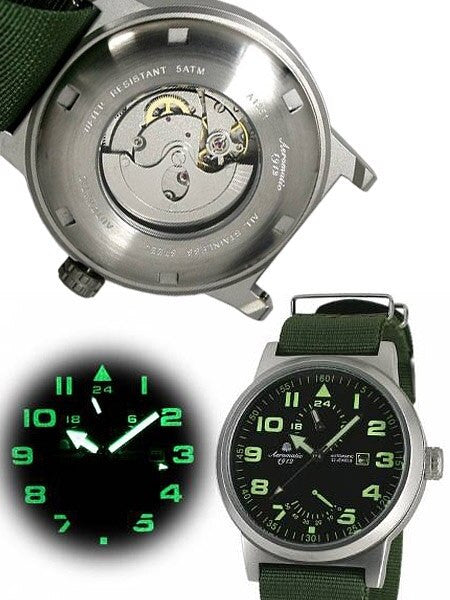 Aeromatic 1912 Automatic Watch with 24-hr Sub Dial and Power Reserve #A1351