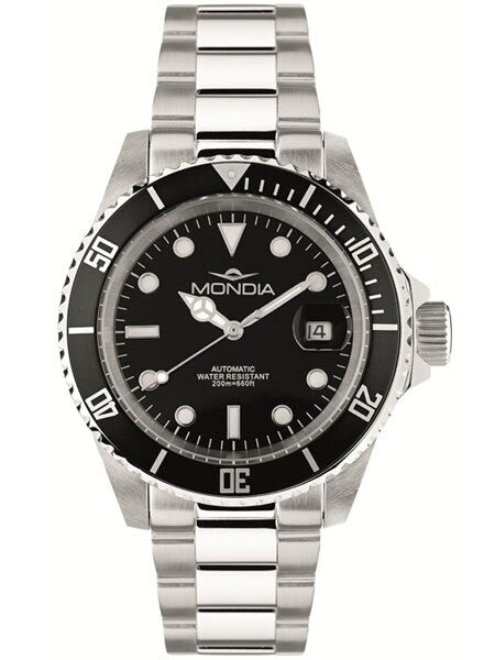 Mondia Classic Automatic Dive Watch with Black Dial #MI786SS-01BK-BM