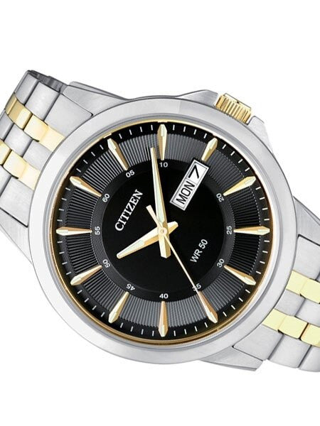 Citizen Two-Tone Quartz Watch with Stainless Steel Bracelet #BF2018-52E