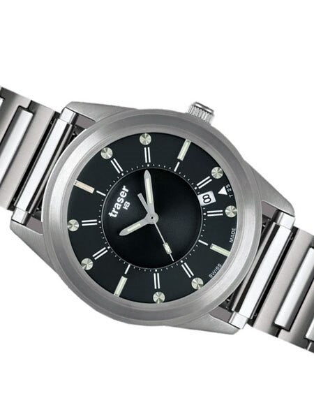 Traser Classic Translucent Dial, Quartz Watch with Elastic Steel Bracelet #102346