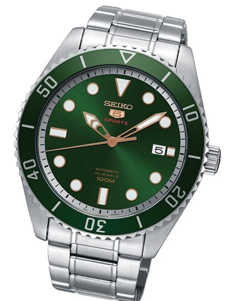 Seiko 44mm Sports 5, 4R35 Automatic Watch with Date Window #SRPB93K1