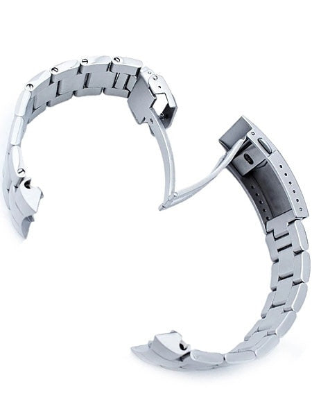 Strapcode 22mm Super-O "Boyer" watch band for Orient Mako II and Ray II #SS221803B061