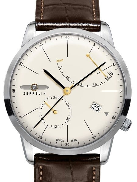Graf Zeppelin LZ129 Flatline Automatic Watch with Power Reserve #7366-5