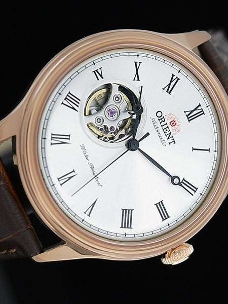 Orient Envoy Open-Heart Automatic Watch with Leather Strap #AG00001S
