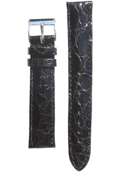 Toscana Black Genuine Crocodile Watch Strap (fits Orient Bambino) ML-90101 (21mm lug)