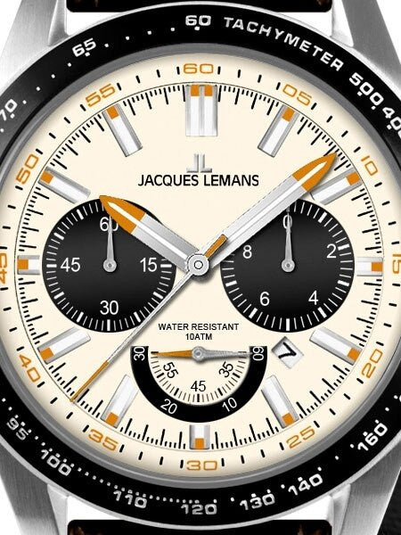 Jacques Lemans Liverpool 48MM Chronograph with Additional Nylon Strap #1-1756B