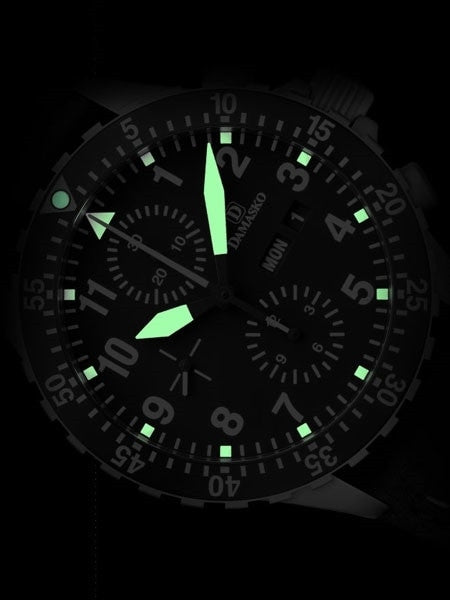 Damasko Swiss Valjoux 7750 Chronograph with Dual Time Bezel #DC66