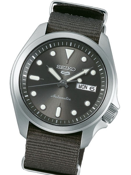 Seiko 5 Sports 24-Jewel Automatic Watch with Grey Dial and Band #SRPE61