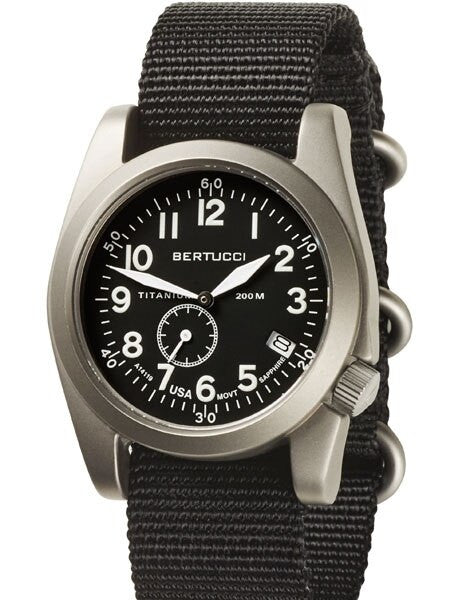 Bertucci  A-11T Americana Titanium Watch with Black Nylon Strap #13333