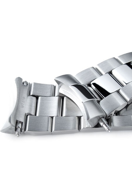 Strapcode Super-O "Boyer" Brushed & Polished 316L Stainless Steel Watch Band for SEIKO Diver SKX007/009/011 #SS221803BPS019