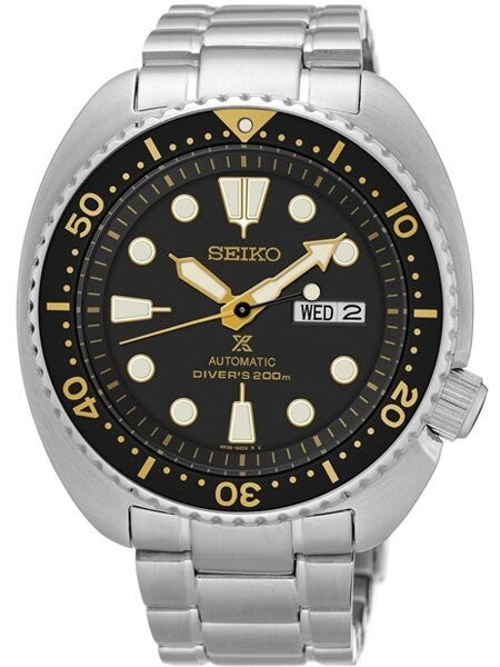 SEIKO PROSPEX SRP775K1 Turtle200mダイバー自動巻 Seiko Turtle Prospex Automatic Dive Watch with Black Dial and