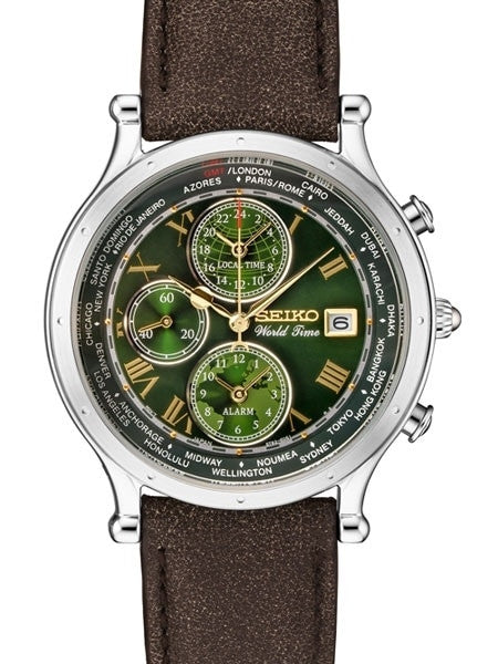 Seiko Age of Discovery, Limited Edition World Time Alarm Watch #SPL057