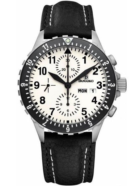 Damasko Swiss Valjoux 7750 Chronograph with Lume Dial and Dual Time Bezel #DC67