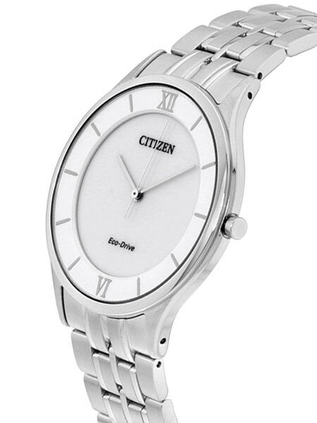 Citizen Ultra-Thin Stiletto Eco-Drive Dress Watch with White Dial and Sapphire Crystal #AR0071-59A