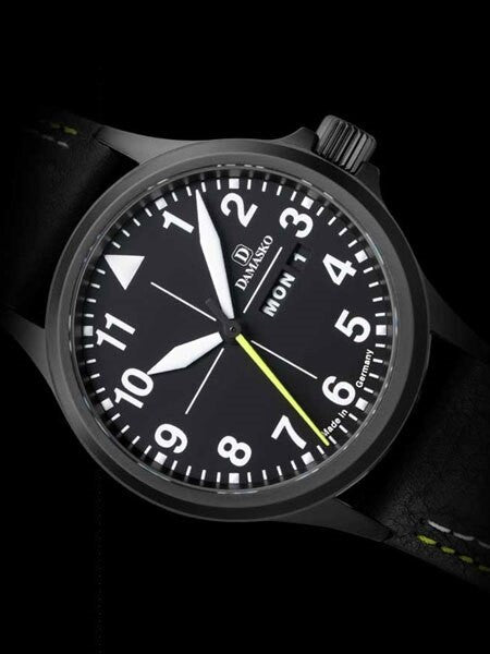 Damasko Swiss ETA Automatic with a 40mm Black PVD Case, Black Dial #DA36BK