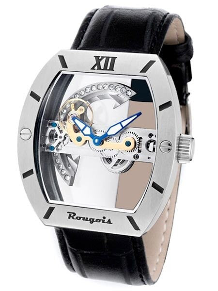 Rougois Bridge Mechanical Automatic Watch w/Blue Hands SK2298M-L