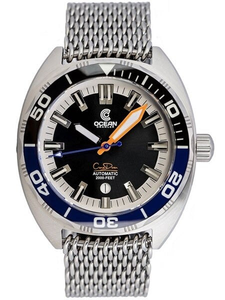 Ocean Crawler Core Diver Swiss Automatic Watch with AR Sapphire Crystal #CD-121
