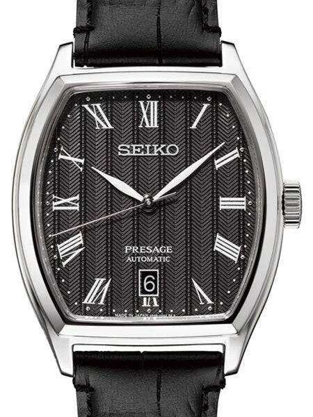 Seiko Presage Automatic Dress Watch with Tonneau Shape Case #SRPD07