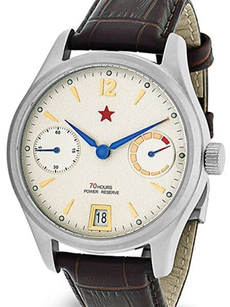 Red Star Automatic Watch with 70-Hour Power Reserve, Sapphire Crystal #7799G-C