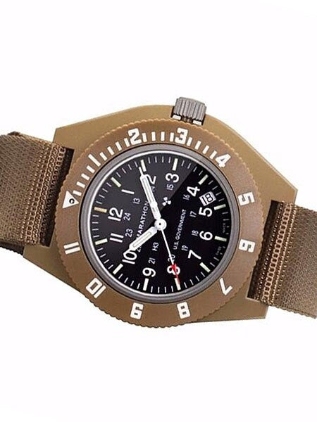 Marathon Swiss Made Quartz Military Navigator Watch with Tritium Illumination #WW194013DT