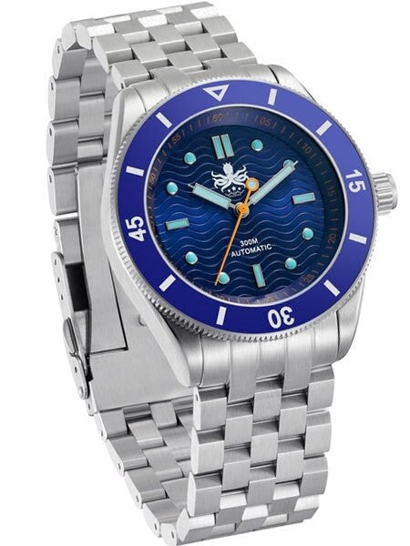 PHOIBOS Wave Master 300-Meter Automatic Dive Watch with AR Sapphire Crystal #PY009B