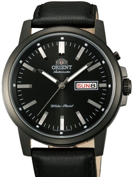 Orient 42mm PVD Starfish Day and Date Automatic Watch with Black Dial #EM7J001B