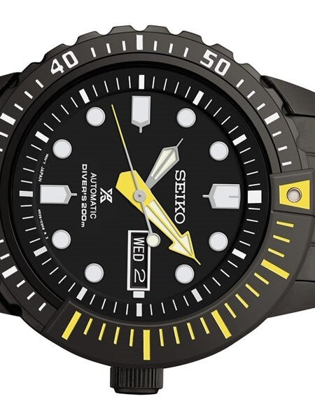 Seiko Prospex Black ion Mohawk with Seiko 4R36, 24-Jewel Automatic Movement #SRP633