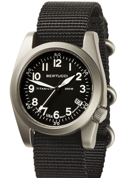 Bertucci  A-11T Americana Titanium Watch with Black Nylon Strap #13330