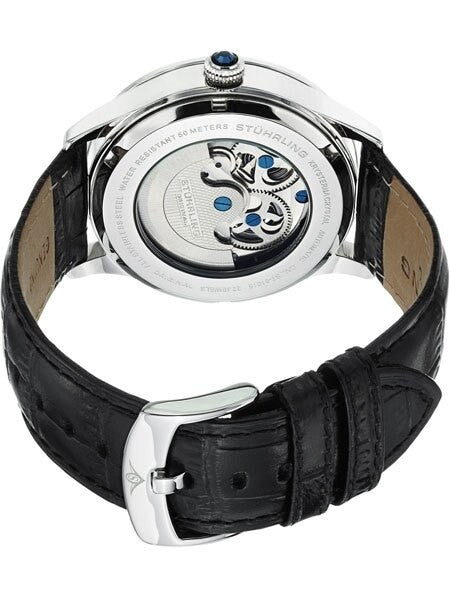 Stuhrling Special Reserve Automatic Dual Time Watch with Blue Hands and Markers #571.33152
