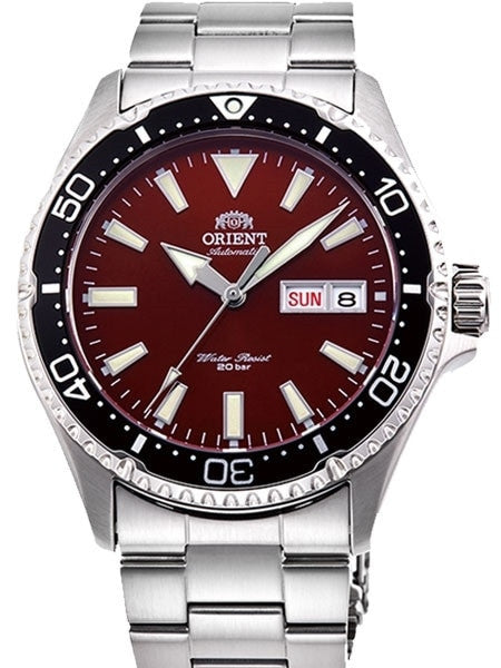 Scratch and Dent - Orient Kamasu Red Dial Automatic Dive Watch with Sapphire Crystal #SND994