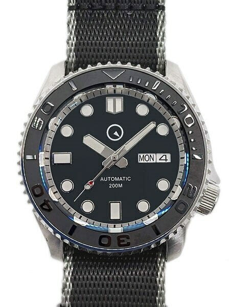 Scratch and Dent - Islander Automatic Dive Watch with Seat-Belt Strap, Sapphire Crystal, and Ceramic Bezel Insert #ISL-04