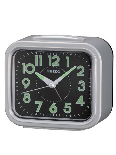 Seiko Alarm Clock with Snooze Bar and Quiet-Sweep Second Hand #QHK023SLH
