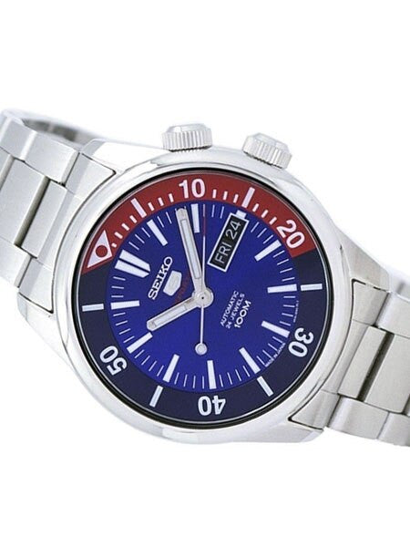 Seiko 42mm Sports 5, 24-Jewel Automatic Watch with Day and Date Window #SRPB25J1