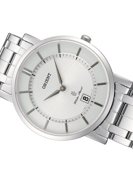 Orient Class Quartz Dress Watch with Sapphire Crystal and Silver-White Dial  #GW01006W