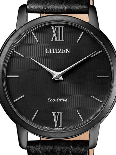Citizen Ultra-Thin Stiletto Eco-Drive Dress Watch with Black Dial and Sapphire Crystal #AR1135-10E