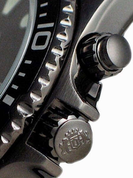 Orient Black Ray Raven 21-Jewel Automatic Dive Watch with Black PVD Bracelet  #EM65007B