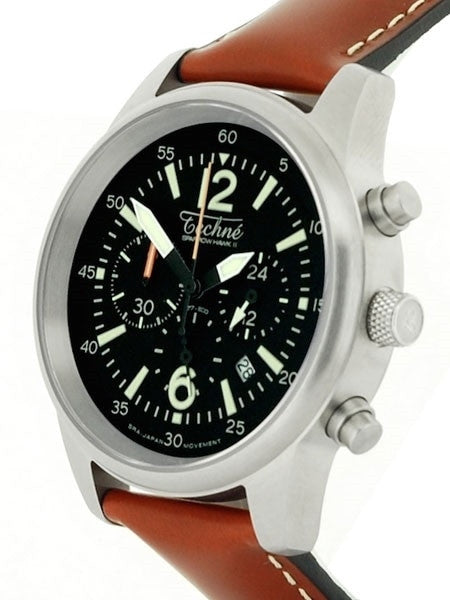 Techne 41.5mm SparrowHawk II Quartz Chronograph with 24-Hour Sub-Dial  #477.053