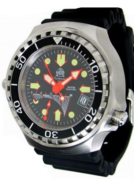 Tauchmeister T0277 XL Dive GMT Watch with Helium Valve