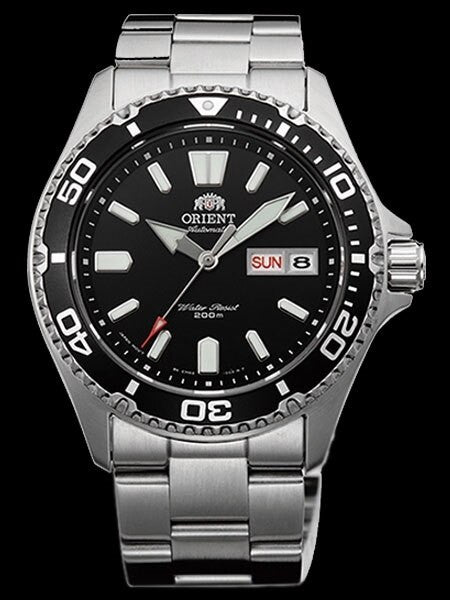 Scratch and Dent - Orient USA II Black Dial Automatic Dive Watch with Sapphire Crystal #AA0200AB