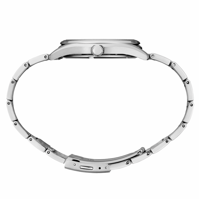 Seiko 40mm Titanium Quartz Watch with Sapphire Crystal and Titanium Bracelet SUR375