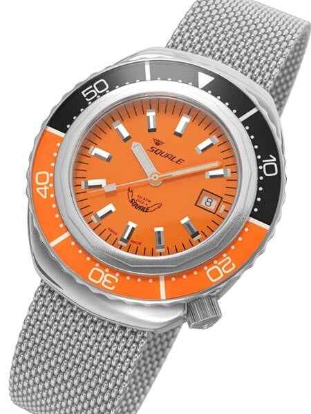 Squale 1000 meter Professional Swiss Automatic Dive watch with Sapphire Crystal #2002O-S