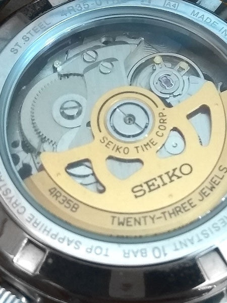 Seiko Presage Automatic Dress Watch with 42mm Case and Black Dial #SRPB07J1