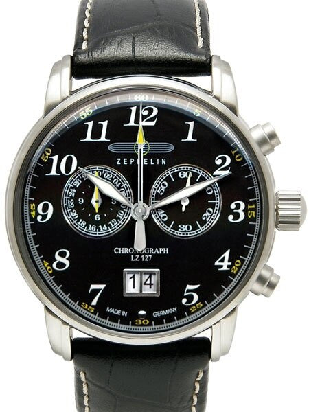 Graf Zeppelin Chronograph Big Date Watch with 12-hr Totalizer #7686-2