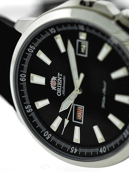 Orient 42mm Stingray Day and Date Automatic Watch with Black Dial #EM7K00AB